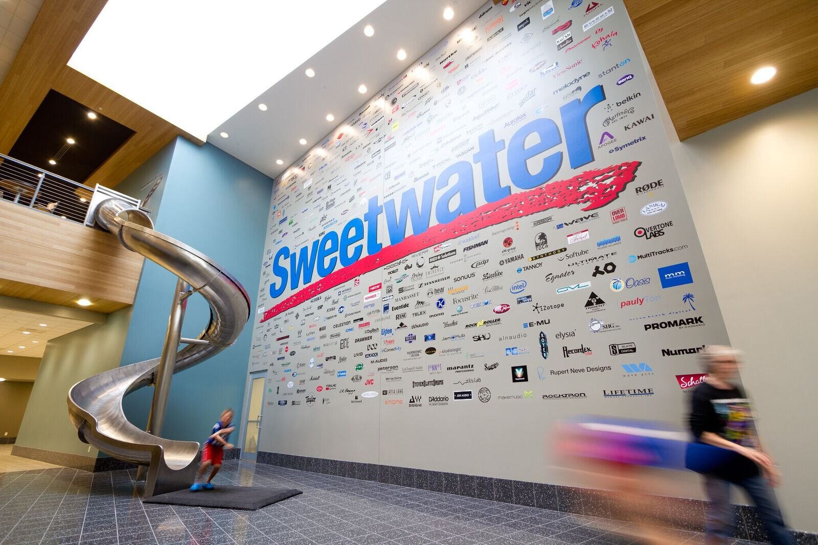 Sweetwater's campus is known around town for its in-house slide.