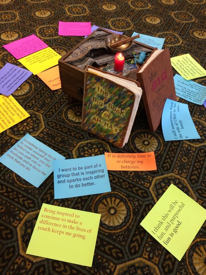 At retreats, Fellows share insights in the "Big Book of AHAS"