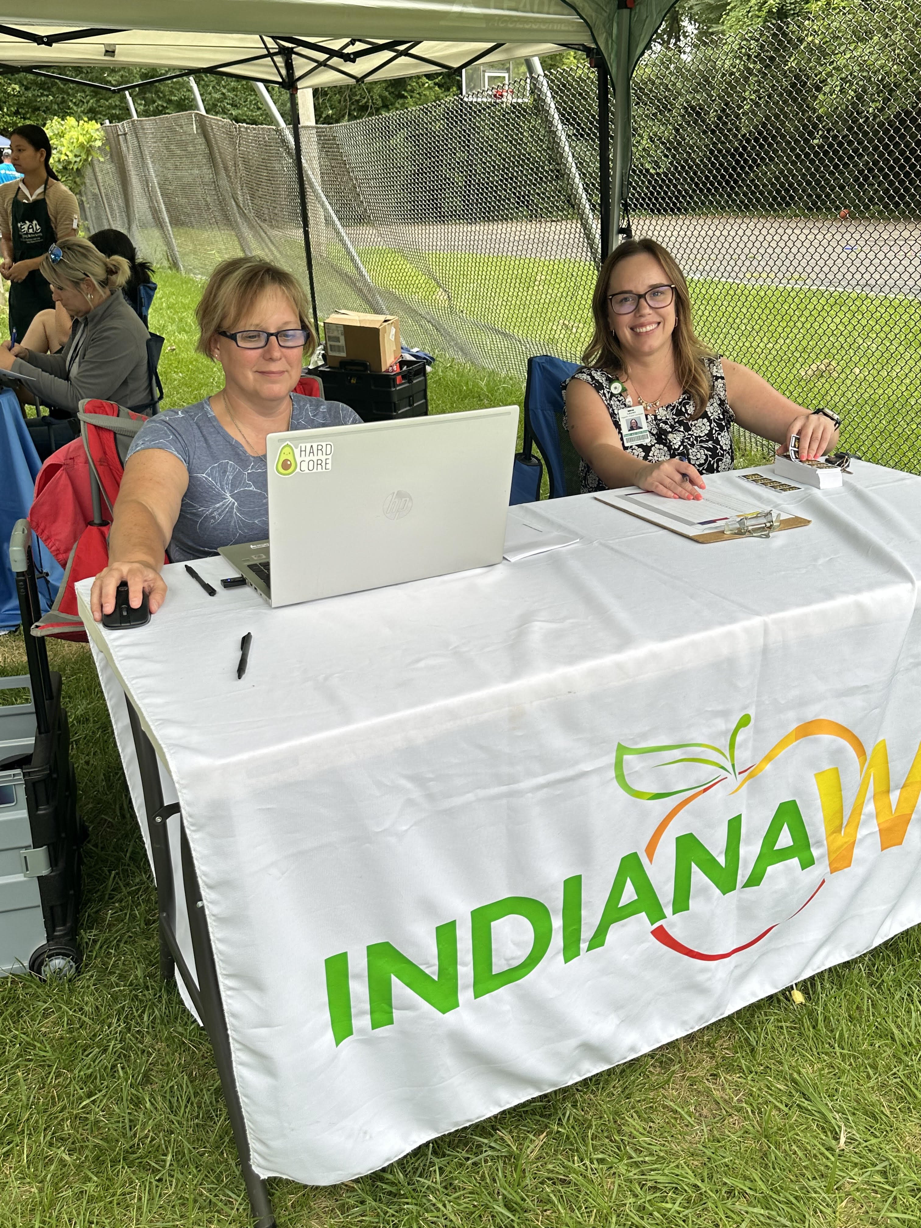 WIC Director Tianne Aughinbaugh at the market.