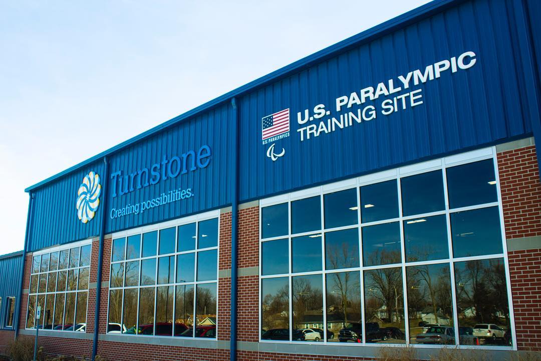 Turnstone unveiled its official U.S. Paralympics training site signage in March.