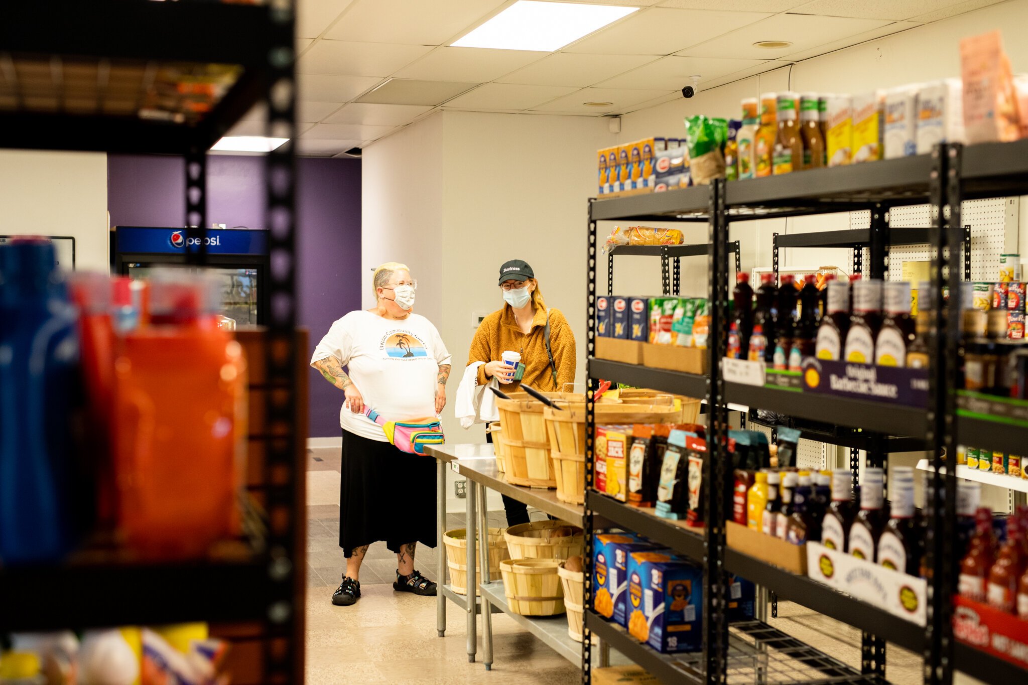 Supporters at the Grand Opening of Utopian Community Grocery store.