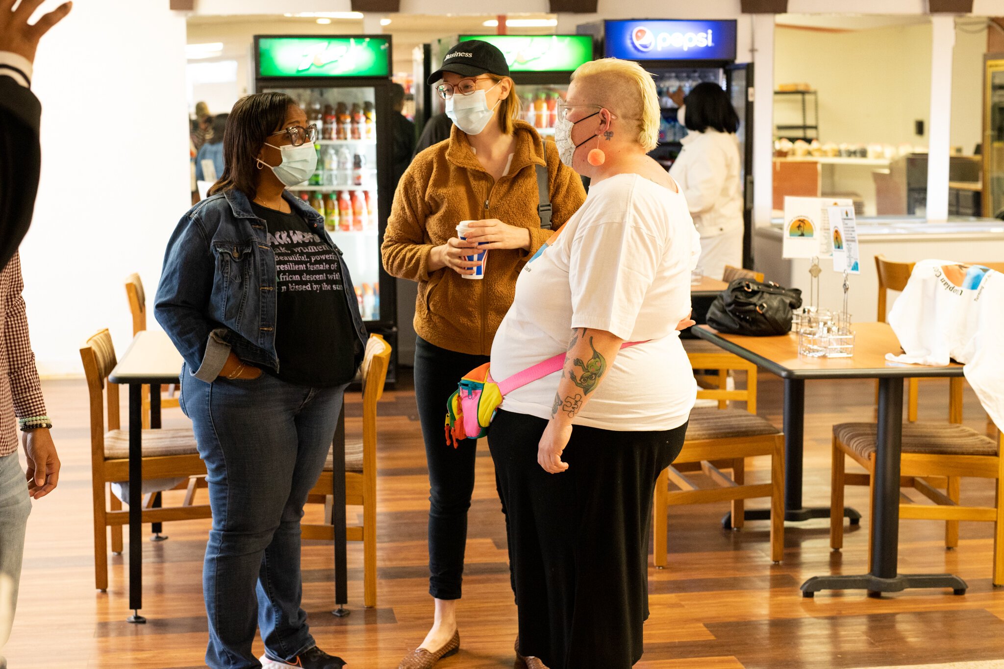 Supporters at the Grand Opening of Utopian Community Grocery store.