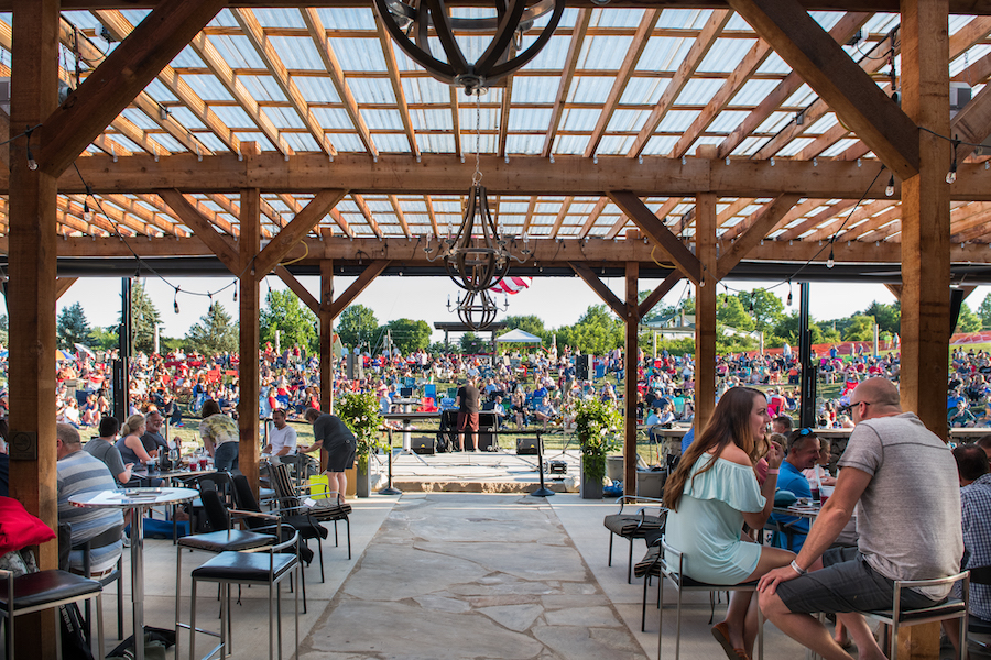 Patrons can enjoy live music and food trucks as part of Two EE's Uncorked concert series. 