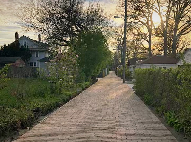 A restored alley in the Historic South Wayne neighborhood.
