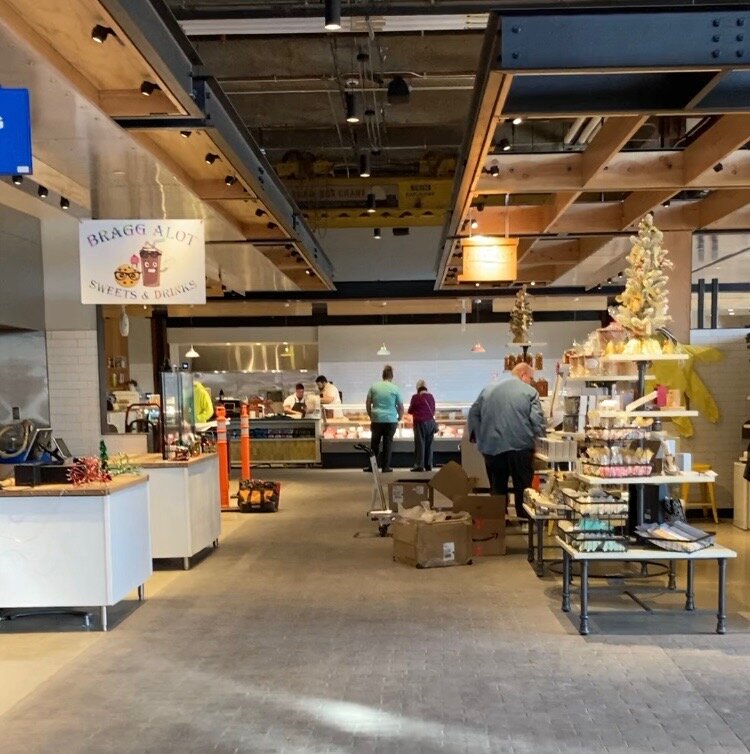 Vendors prepare for the grand opening of the Union Street Market.