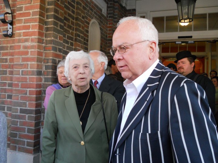 Richard Ford and his sister, Virigina Ford, at the grand reopening of the Charley Creek Inn.