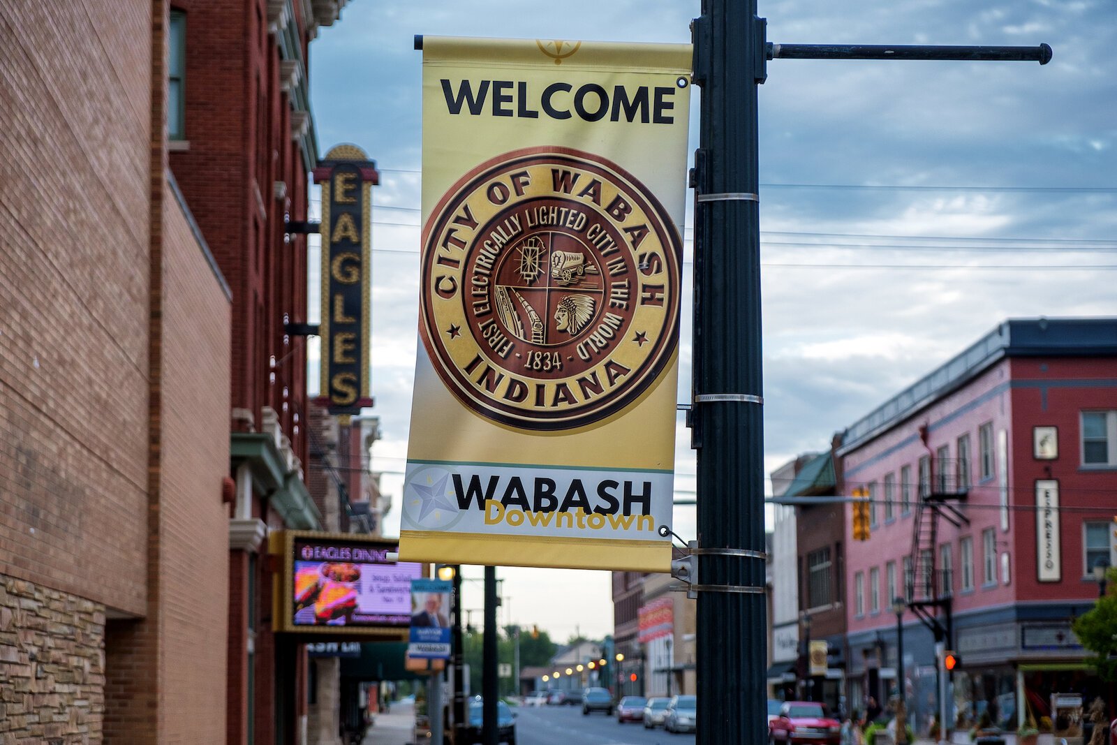 A view of Downtown Wabash.