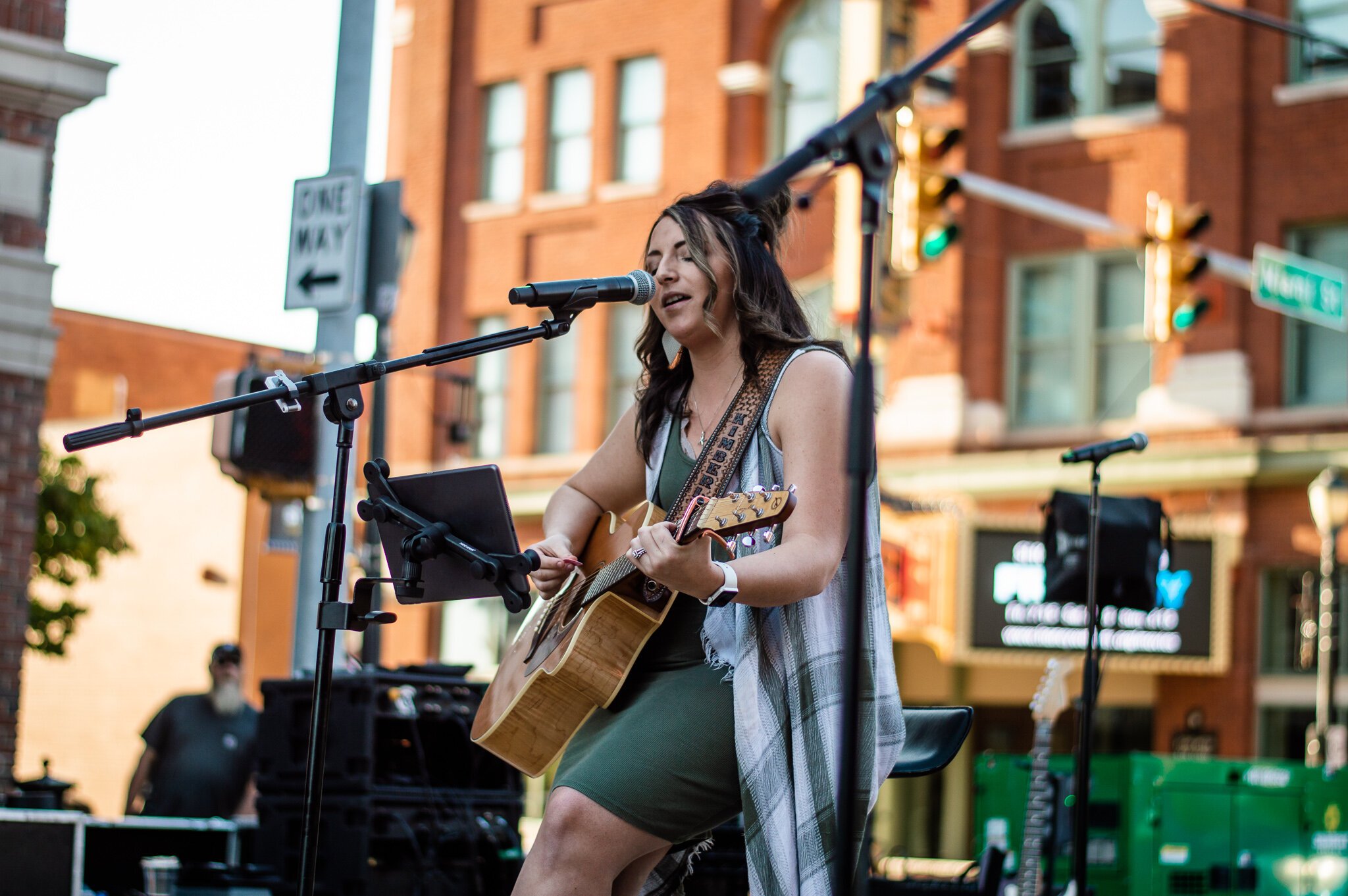 Live music at First Fridays in Downtown Wabash.