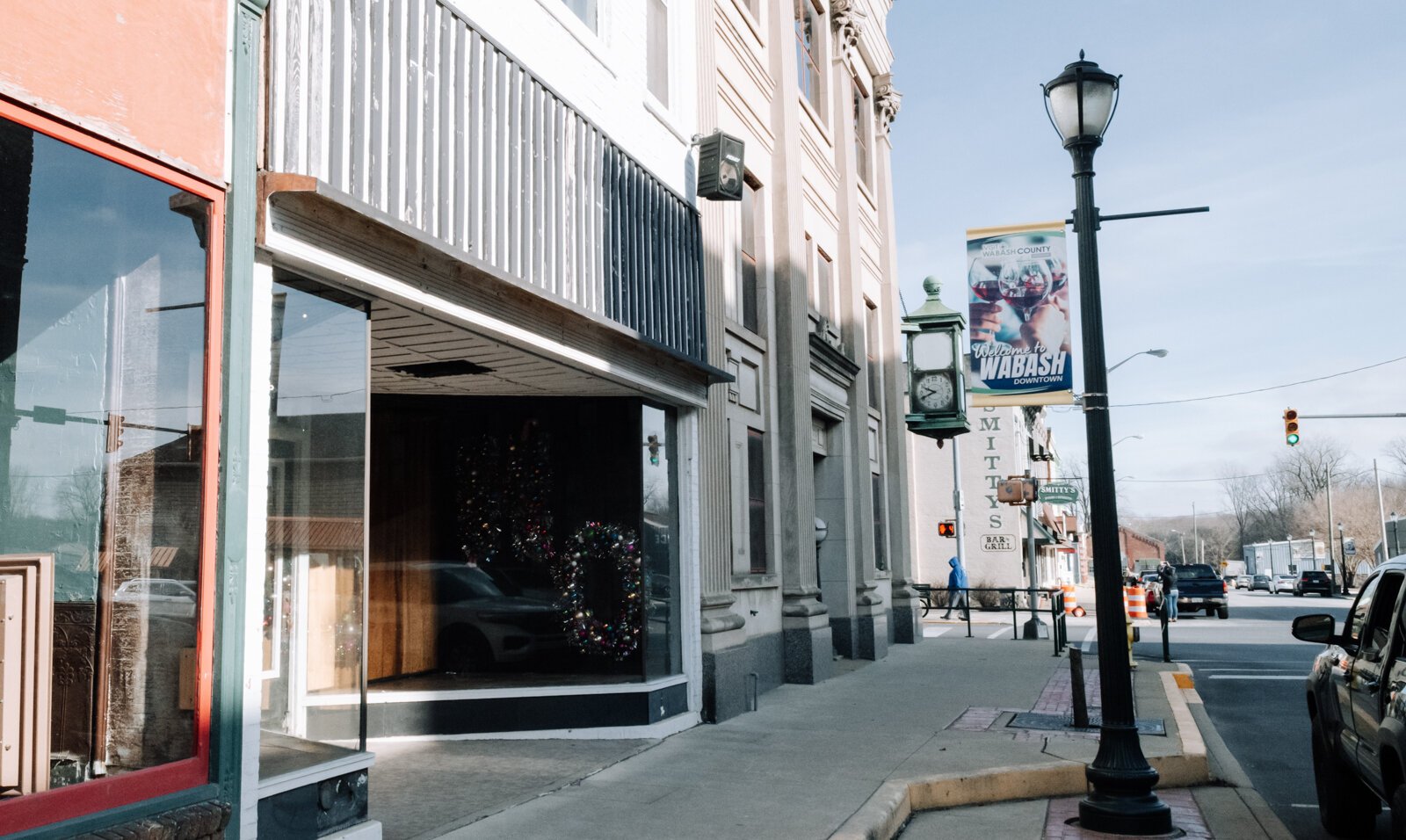 Exterior at the future location of 4Partners in Crime, Inc. an art space for food & spirit at 14 W Canal St. Wabash, IN on January 15, 2022. 