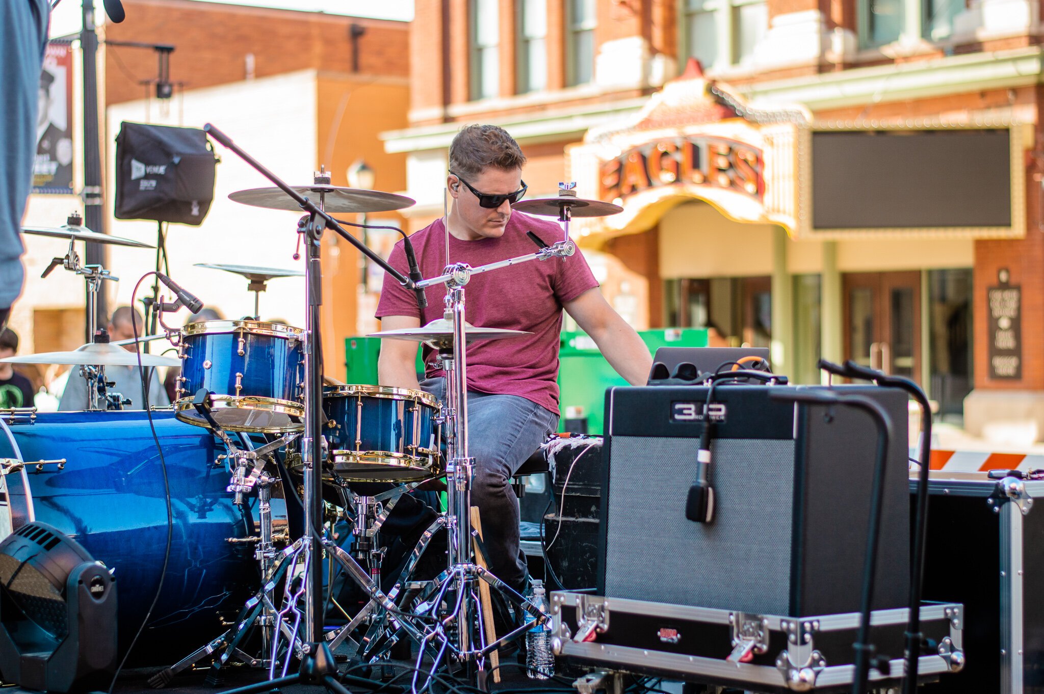 Live music at First Fridays in Downtown Wabash.