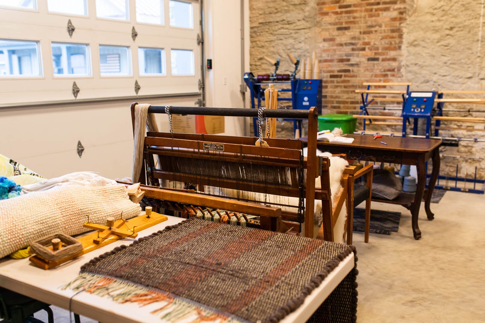 Wabash Woolen Works is the only manufacturing mill in Indiana producing luxury yarn, roving, and felted pieces.
