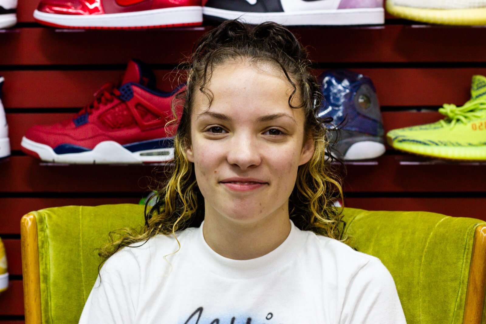 Caitlin Dostal, 19, runs Deadstock Vintage with her partner Isaac Sparks, 20.