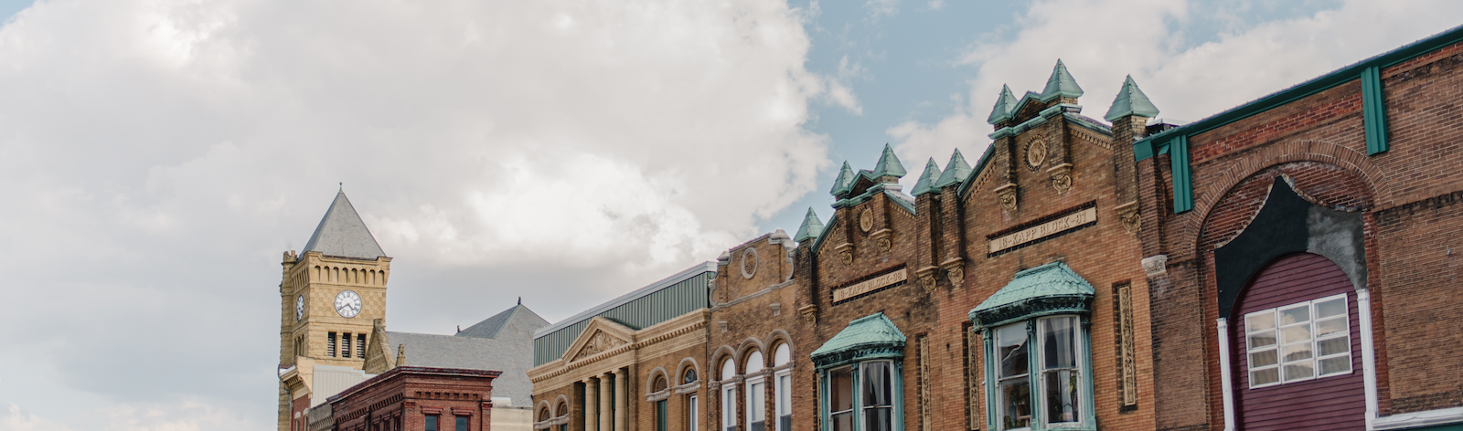 The charming historic buildings of downtown Bluffton.