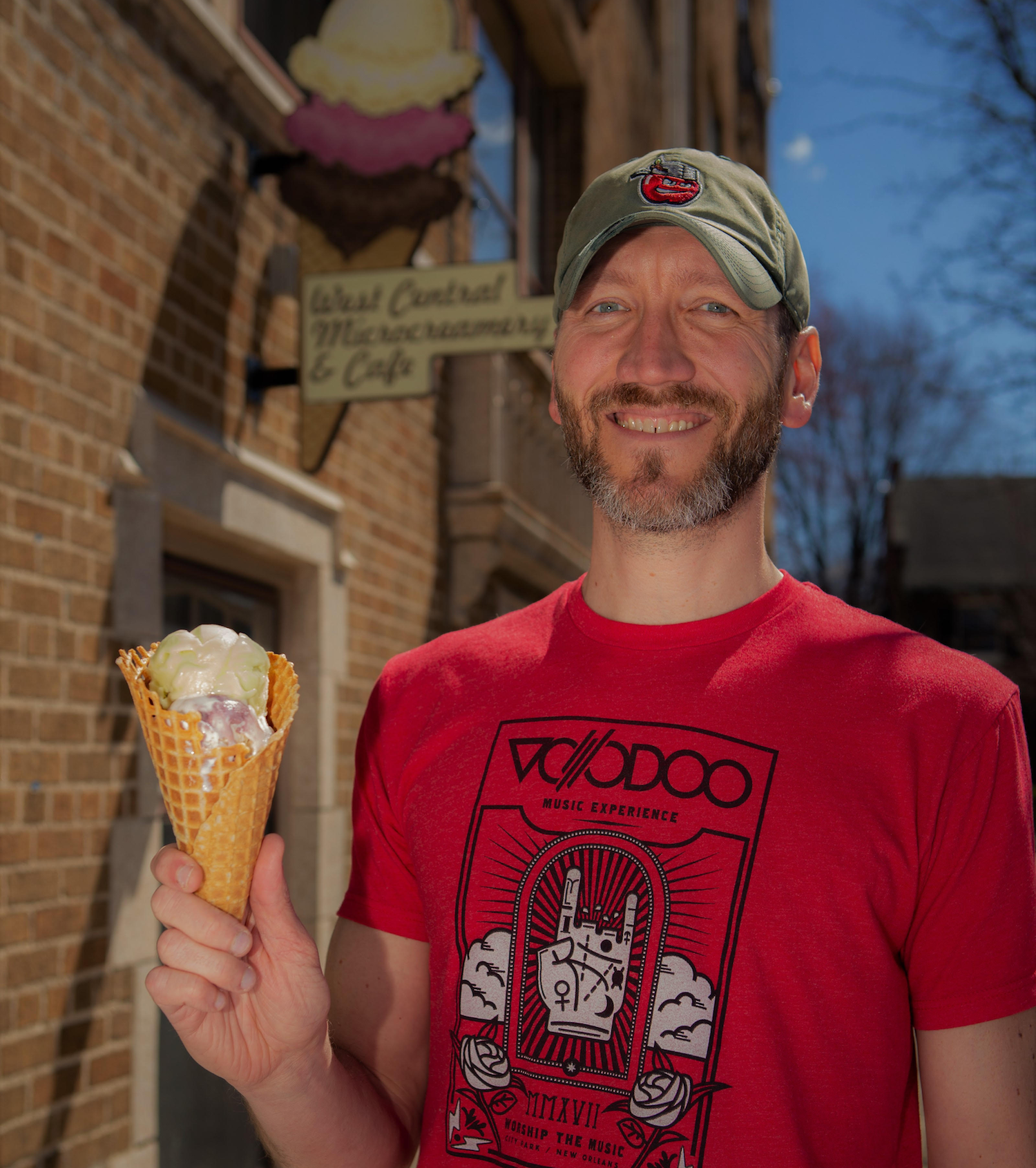 Jason Eyanson is the entrepreneur behind West Central Microcreamery and its funky flavors. 
