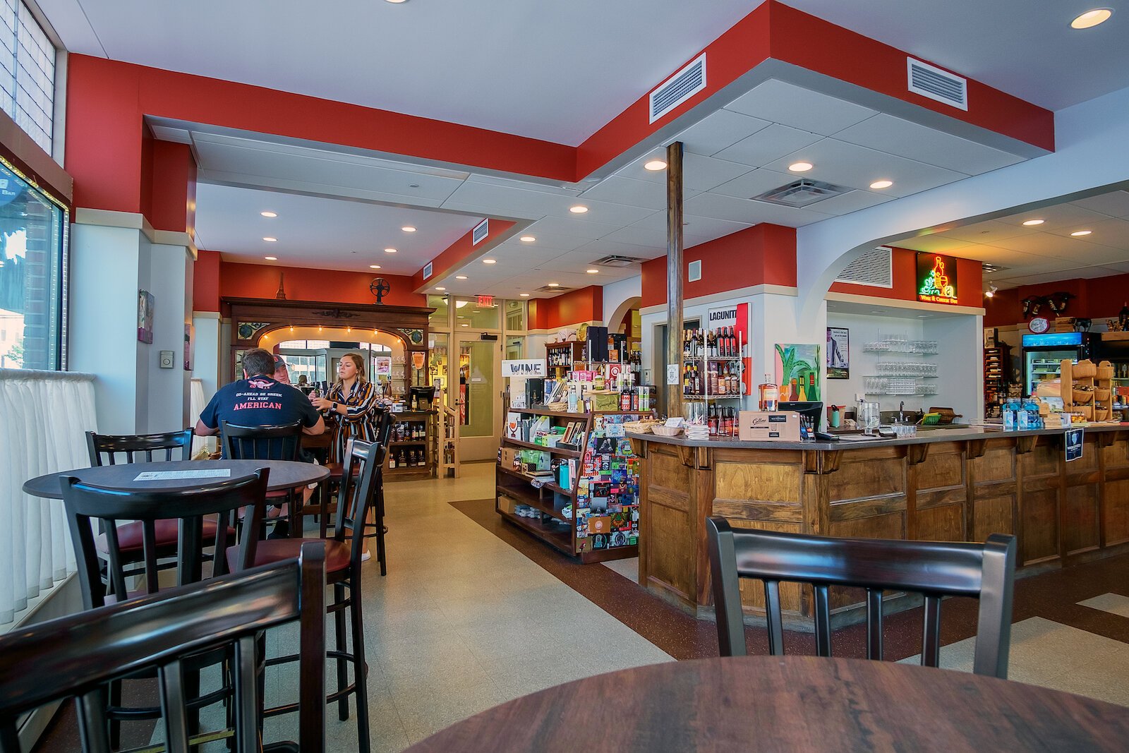 The Wine & Cheese Bar at the Charley Creek Inn.