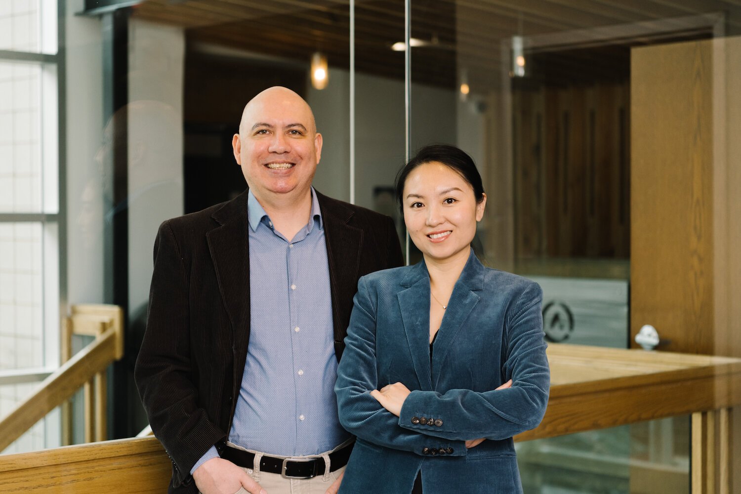 After moving to the U.S. with her husband, Yan Wall, right, launched a business in Fort Wayne.